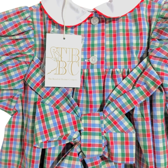 TBBC Mary Dal Dress Miss Porter's Plaid Richmond Red 18-24 Months NWT Preppy - Picture 8 of 9